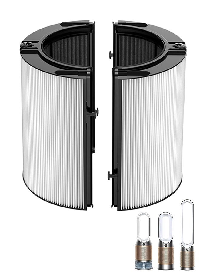 H13 True HEPA + Carbon Replacement Filter for Dyson Purifiers – Compatible with HP04, TP04, PH04, HP09, TP09 & More – 99.97% Efficiency with Cleaning Brush - Image 1