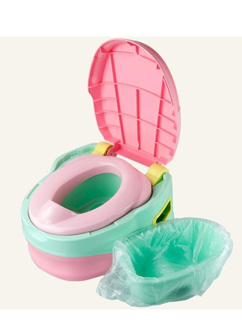 SYOSI 100Pcs Portable Potty Chair Liners with Drawstring Potty Bags Disposable, Travel Universal Toilet Seat Cleaning Bag for Kids Toddlers Outdoors  - Image 4