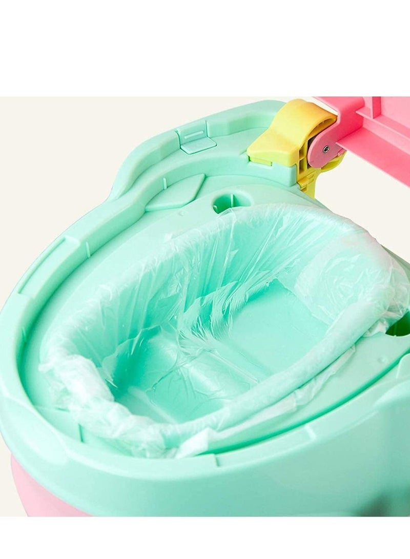 SYOSI 100Pcs Portable Potty Chair Liners with Drawstring Potty Bags Disposable, Travel Universal Toilet Seat Cleaning Bag for Kids Toddlers Outdoors  - Image 3