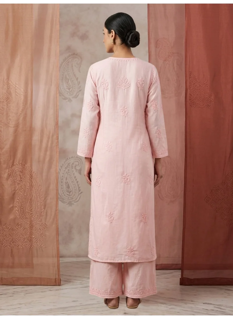 Alaya  Women Hand Embroidered Chikankari Muslin Kurta Set-AL4118KS for Women | Best Price UAE