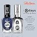 Sally Hansen طلاء أظافر سالي هانسن ميراكل جيل ميدنايت مود بتركيبة جيل طويلة الأمد لا تحتاج إلى مصباح UV شبه معتم لامع أزرق - Image 3