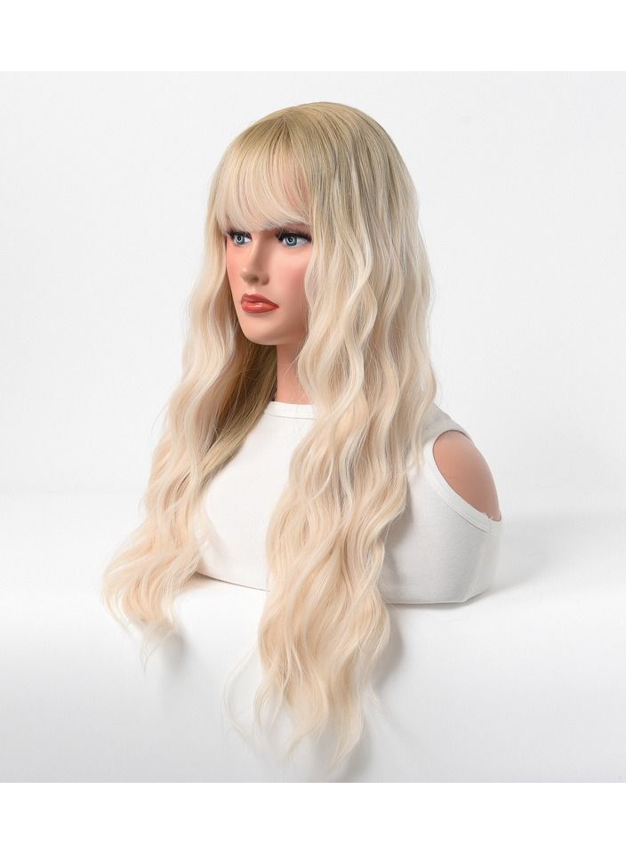 إستيل شعر مستعار Estelle شعر طويل مجعد مموج كبير متوسط ​​طويل غطاء رأس كامل بني فاتح 3 - Image 2