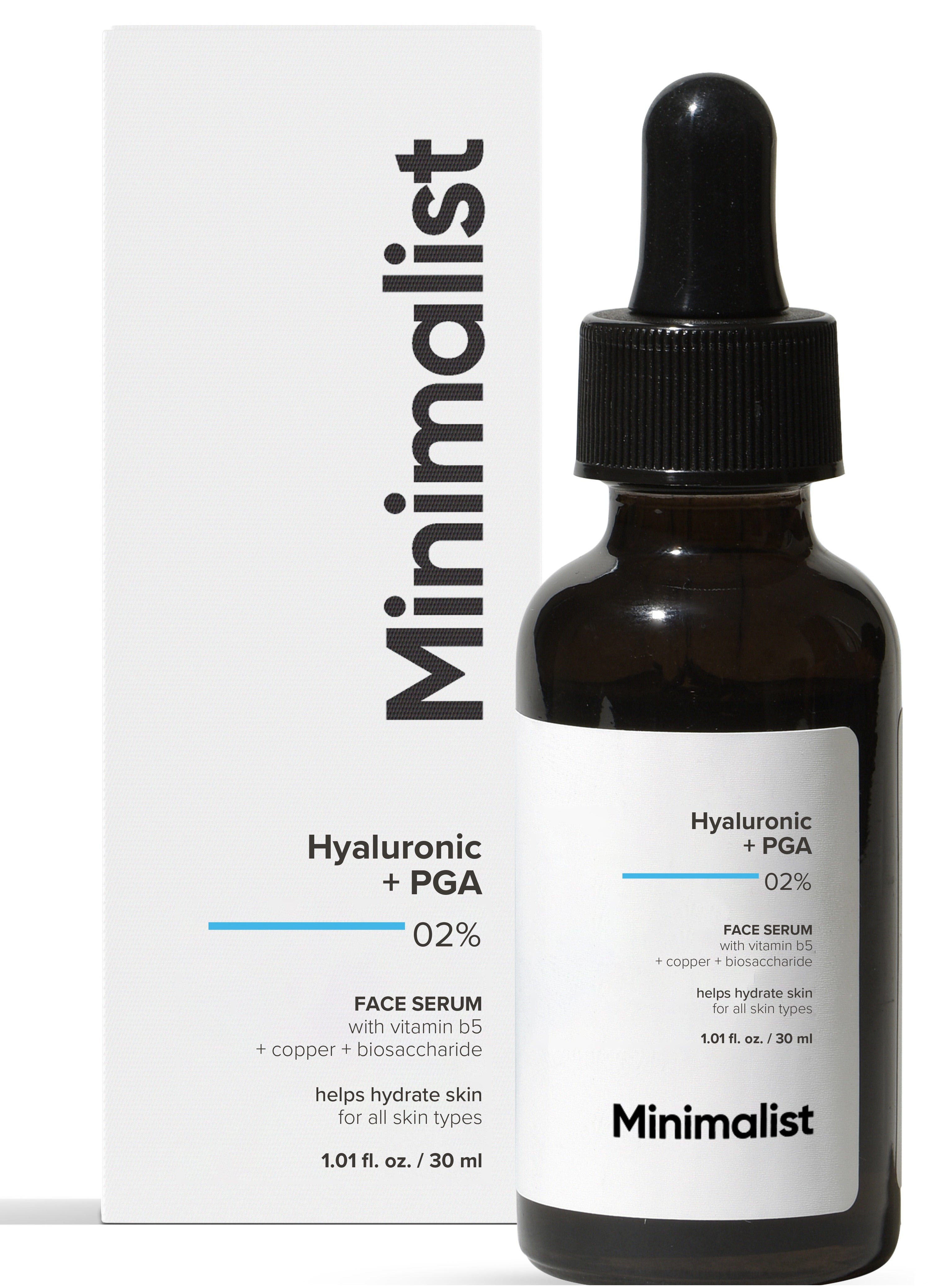 MINIMALIST Hyaluronic Acid 2% Serum for Intense Hydration, Glow & Fines Lines | For Dry, Normal & Oily Skin 