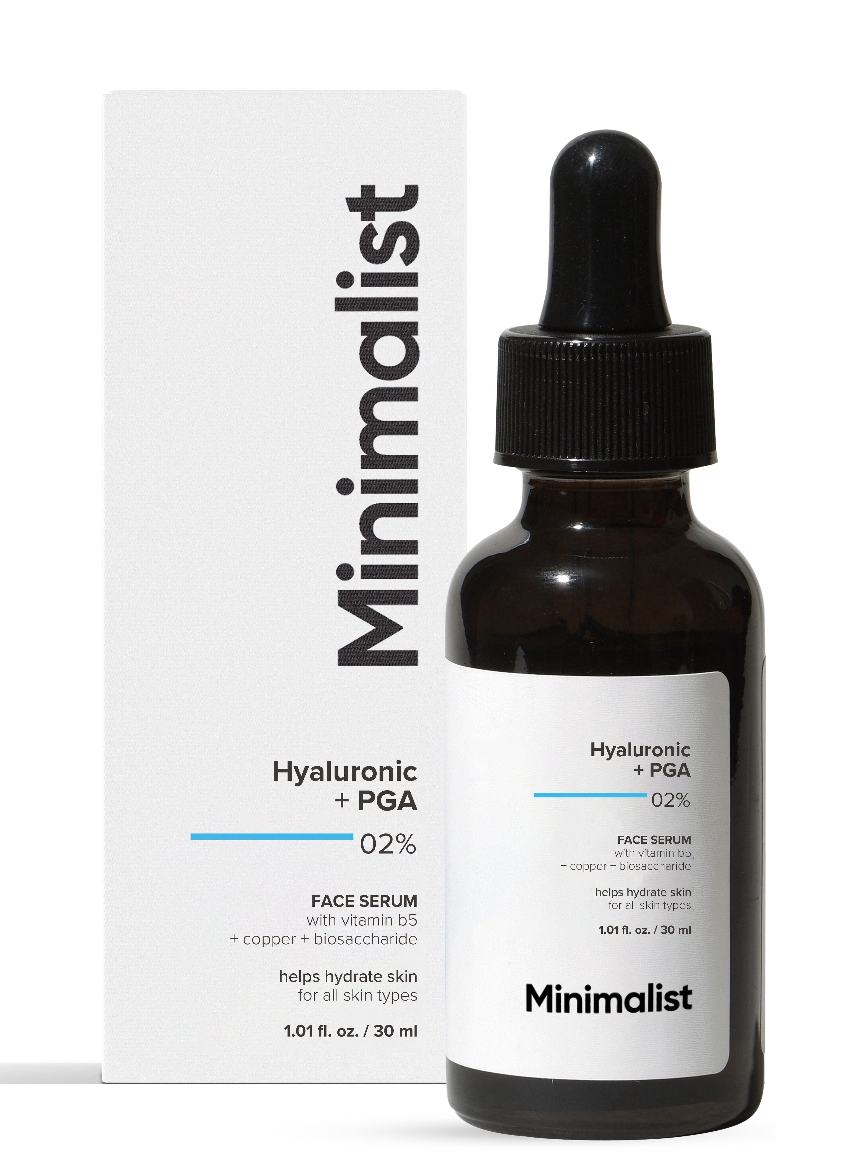 MINIMALIST Hyaluronic Acid 2% Serum for Intense Hydration, Glow & Fines Lines | For Dry, Normal & Oily Skin 