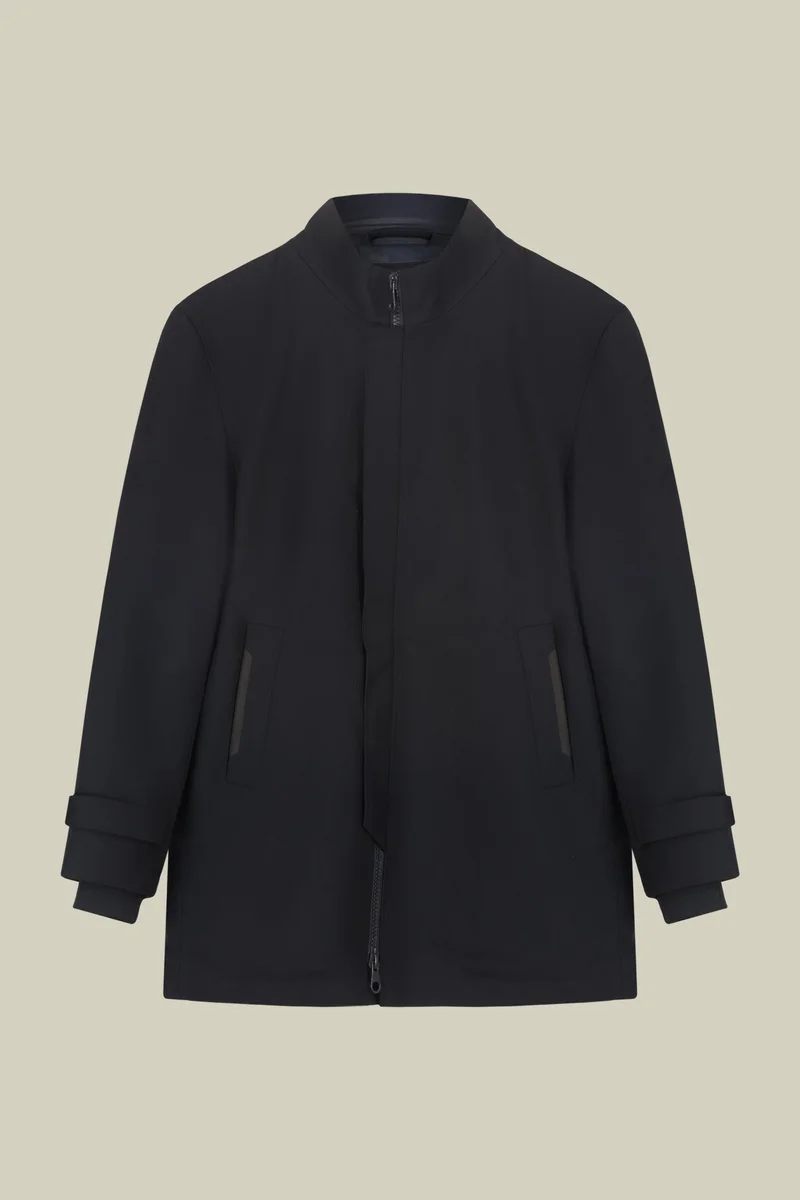Doppelganger Blue Men's technical padded jacket - DK Blue for Men | Best Price UAE