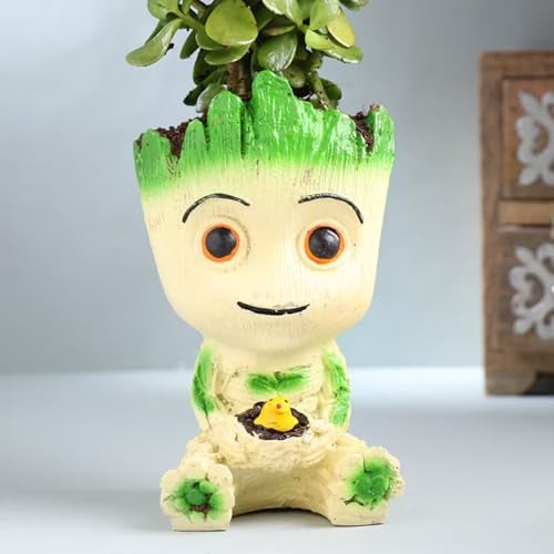 FlowerAura Air Purify Live Indoor Good Luck Jade Plant In Groot Pot For Living Room, Bedroom, Table Decor, Home/Office Decor, Birthday Gift, Anniversary Gift, Environment Day Gift - Image 2