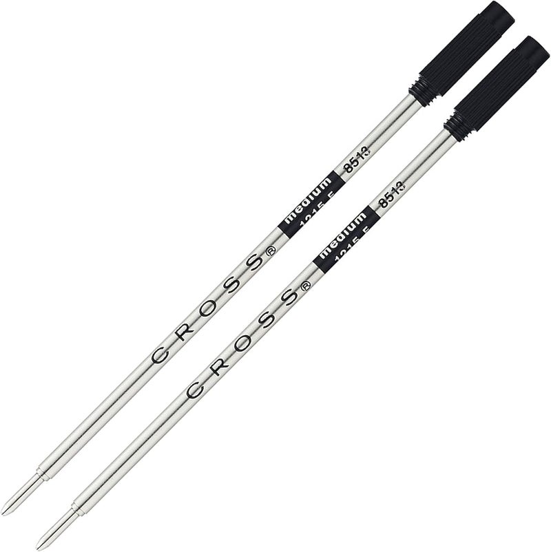 Cross Refills for Ballpoint Pens, Medium, Black Ink, 2/Pack (85132) - Image 1