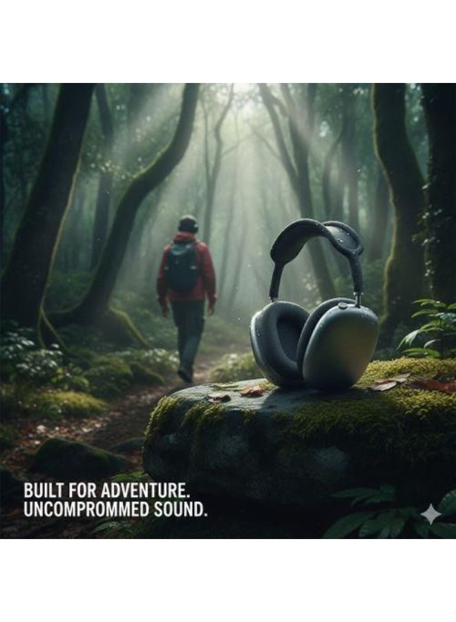Max headphones identical to the original, with the same box, high-quality sound, and a microphone - black. - Image 3