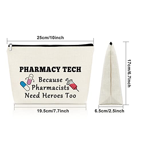 Sazuwu Pharmacist Graduation Makeup Bag Nurse & Medical School Student Gift Cosmetic Travel Pouch Pharmacy Tech Gifts for Women - Image 4