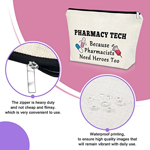 Sazuwu Pharmacist Graduation Makeup Bag Nurse & Medical School Student Gift Cosmetic Travel Pouch Pharmacy Tech Gifts for Women - Image 3
