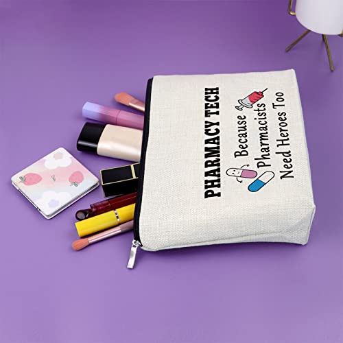 Sazuwu Pharmacist Graduation Makeup Bag Nurse & Medical School Student Gift Cosmetic Travel Pouch Pharmacy Tech Gifts for Women - Image 5