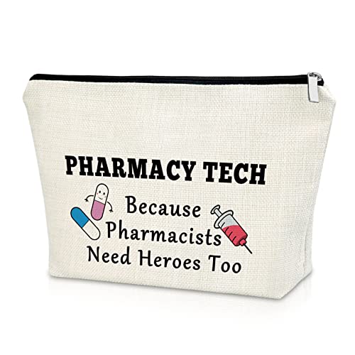 Sazuwu Pharmacist Graduation Makeup Bag Nurse & Medical School Student Gift Cosmetic Travel Pouch Pharmacy Tech Gifts for Women - Image 1