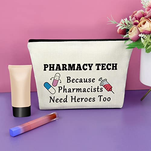 Sazuwu Pharmacist Graduation Makeup Bag Nurse & Medical School Student Gift Cosmetic Travel Pouch Pharmacy Tech Gifts for Women - Image 2