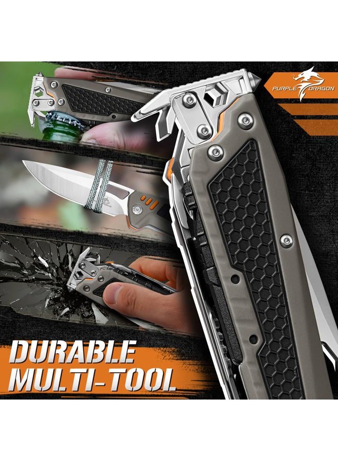 Purple Dragon 13-in-1 Multitool– Grey - Image 3