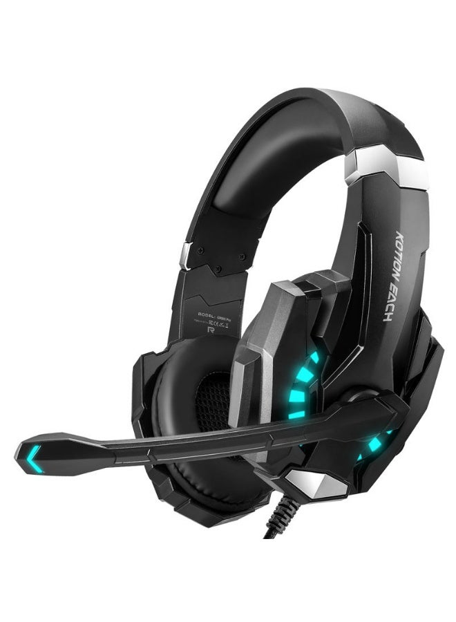 ACLIX Gaming Headset - KOTION EACH G9000 Pro Gaming Headset for PC, PS4, Xbox One - Noise Isolating Microphone, LED Light, Over-Ear Comfort with Volume Control - Image 1