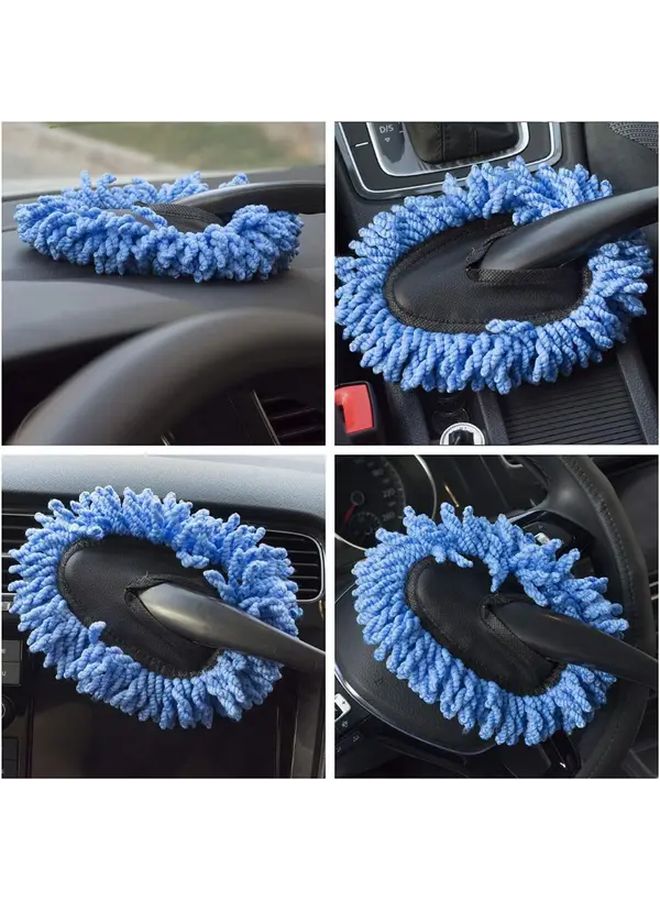 2 Pcs Gray Car Brushes Set Microfiber Duster Extendable Handle For Interior Exterior Cleaning - Image 5