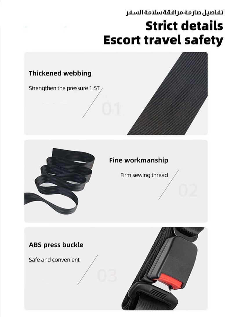 MIXDE Pregnancy Seat Belt, Maternity Car Belt Adjuster, Breathable Seats Bump Strap for Pregnant Women, Protect Unborn Babies, Prevent Compression and Protect Belly of Abdomen, A Must Have for Maternity  - Image 4