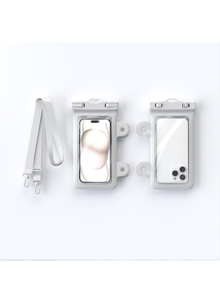 Golden 2 Pack IPX8 waterproof phone box, waterproof phone box for swimming, iPhone underwater phone box with suction cups to fix on the wall, freeing hands, equipped with double hook lanyard, more firm, suitable for all models (YS22)  - Image 1