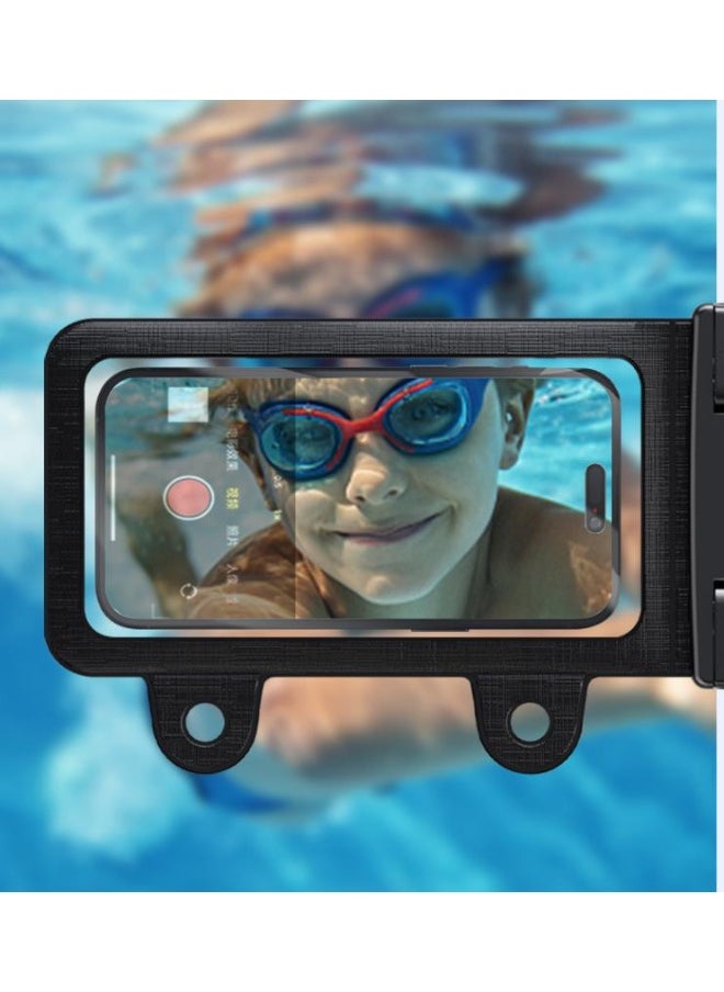 Golden 2 Pack IPX8 waterproof phone box, waterproof phone box for swimming, iPhone underwater phone box with suction cups to fix on the wall, freeing hands, equipped with double hook lanyard, more firm, suitable for all models (YS22)  - Image 3