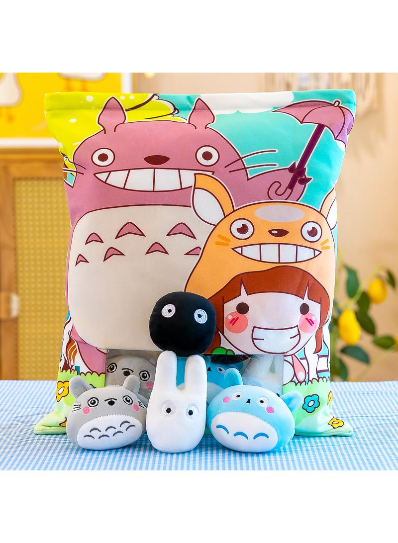 general Lovely Snack Pillow Stuffed Animal Toys Pudding Decorative Removable Totoro Dolls Creative Toy Gifts For Teens Girls Kids - Image 1