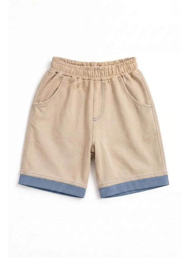 Perendi Boy's 2-Piece Color Block Shorts.
