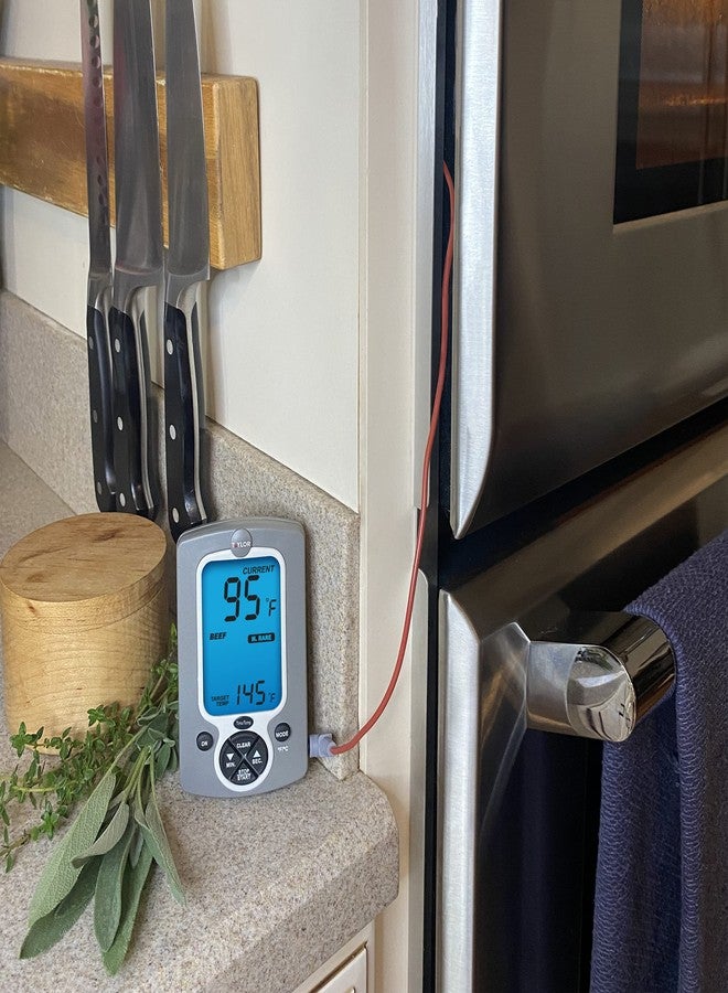 Taylor Instant Read Wired Probe Digital Meat Food Grill BBQ Cooking Kitchen Thermometer White - Image 5