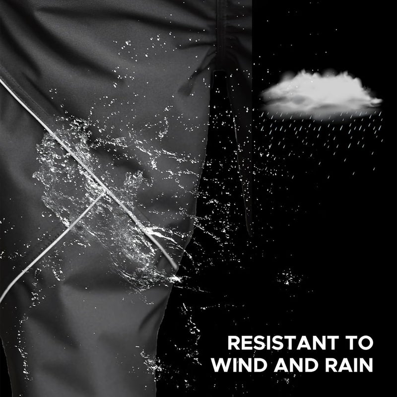 Rain Pants, Waterproof Windproof Reflective Motorcycle Pants Lightweight Mesh Liner Quick Wear Off for Riders Hikers Campers Cyclists Outdoor Adventures - Image 5