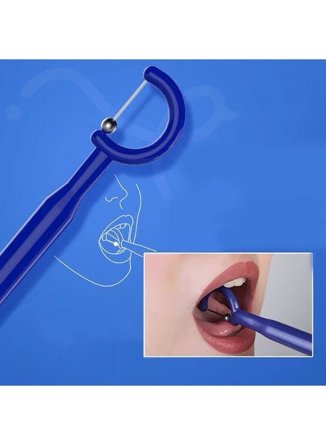 مجموعة تمارين طرف اللسان المكونة من 4 قطع، أداة تدريب عضلات الفم لرفع وتحريك طرف اللسان جانبياً - Image 3