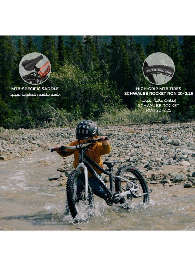 Woom OFF 4 Kids Mountain Bike|20-inch Wheels|Lightweight Aluminum Junior Trail Bicycle|Youth MTB|Terra Coppa Frame - Image 4