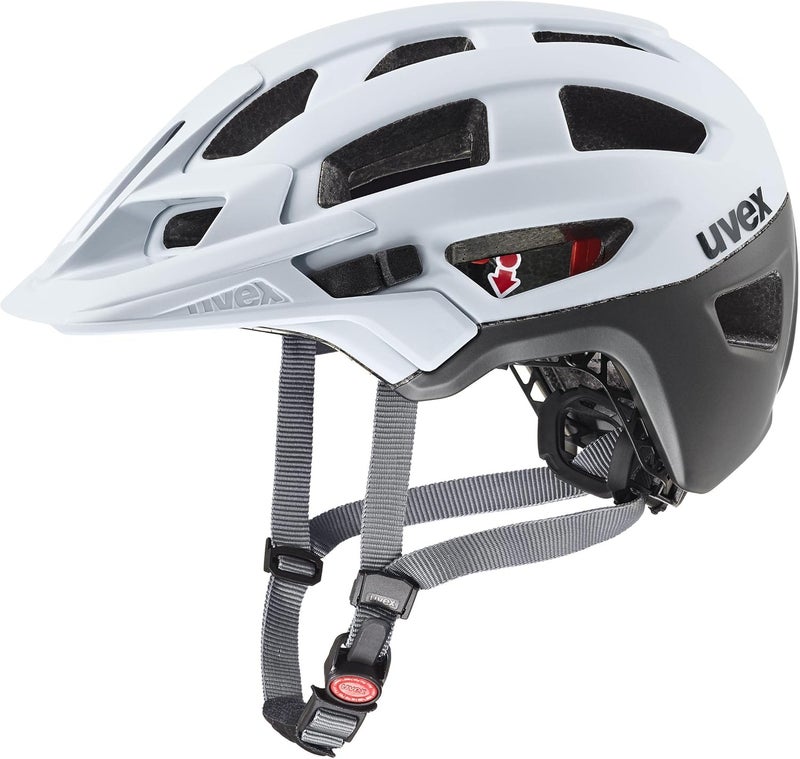 UVEX خوذة دراجة Uvex Finale 2.0 - سلامة دروب MTB - تهوية متقدمة - نظام IAS قابل للتعديل - مقاس 52-57 سم، سحاب داكن/فضي - Image 1