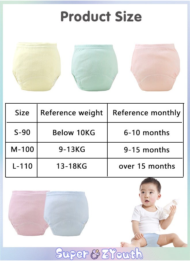 Super ZYouth 5-Pieces Baby Potty Training Pants, Breathable Potty Training Underwear, Toddler Training Underwear for Boy and Girls, Size 90 / 100 / 110  - Image 2