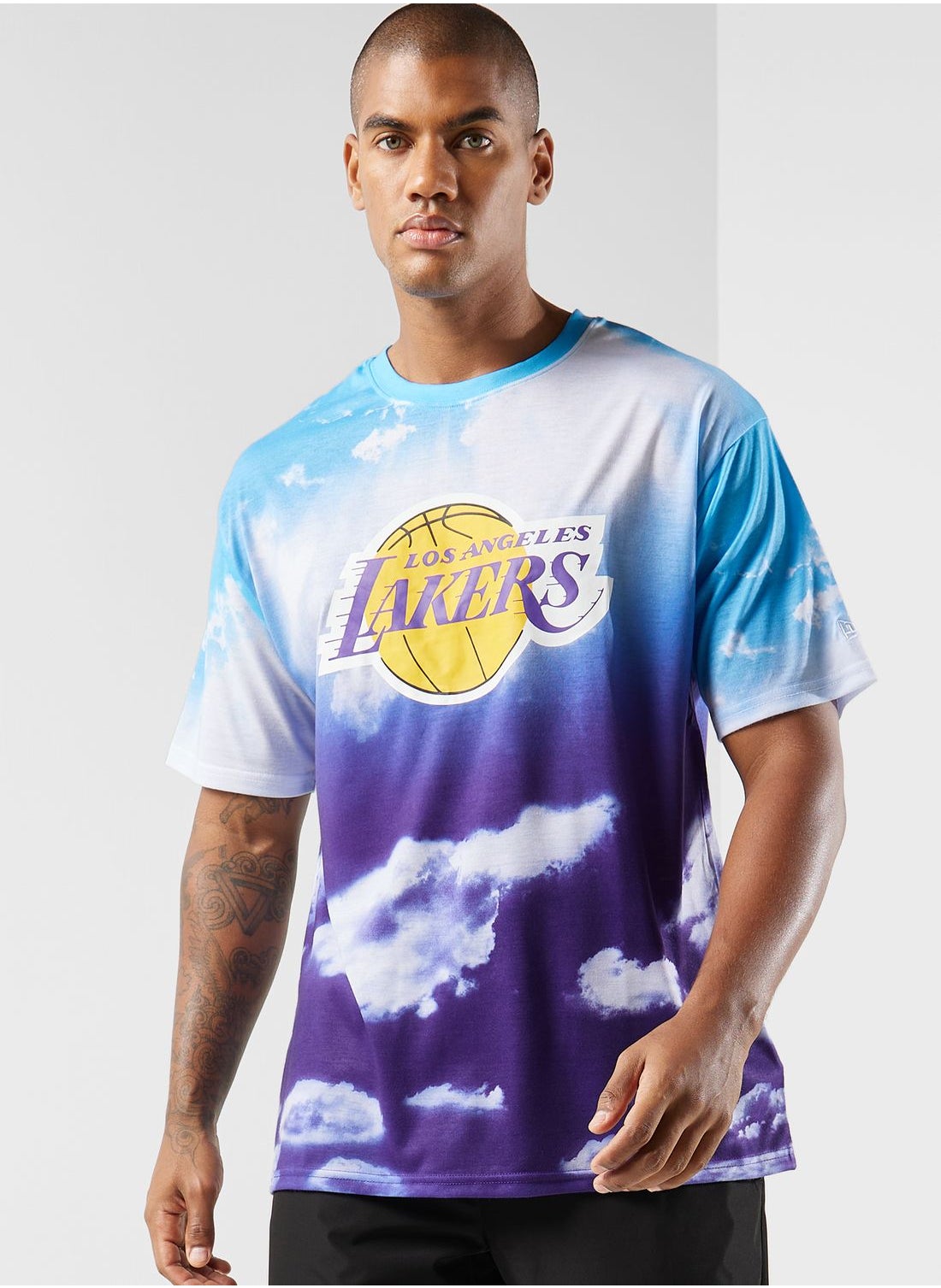 Nike Men's Los Angeles Lakers Block T-Shirt - Purple - L Each