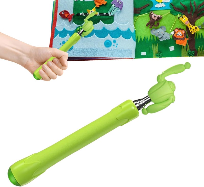 Green Ergonomic Flexible Non Slip Telescopic Pointer Rod for Teachers Classroom Use - Image 1