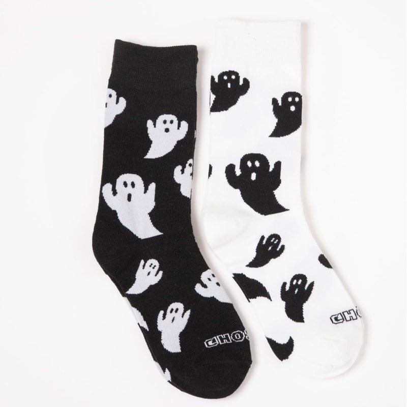 SherryDC Men's Halloween Pumpkins Bats Novelty Fun Crew Length Casual Dress Socks 2-Pack - Image 5
