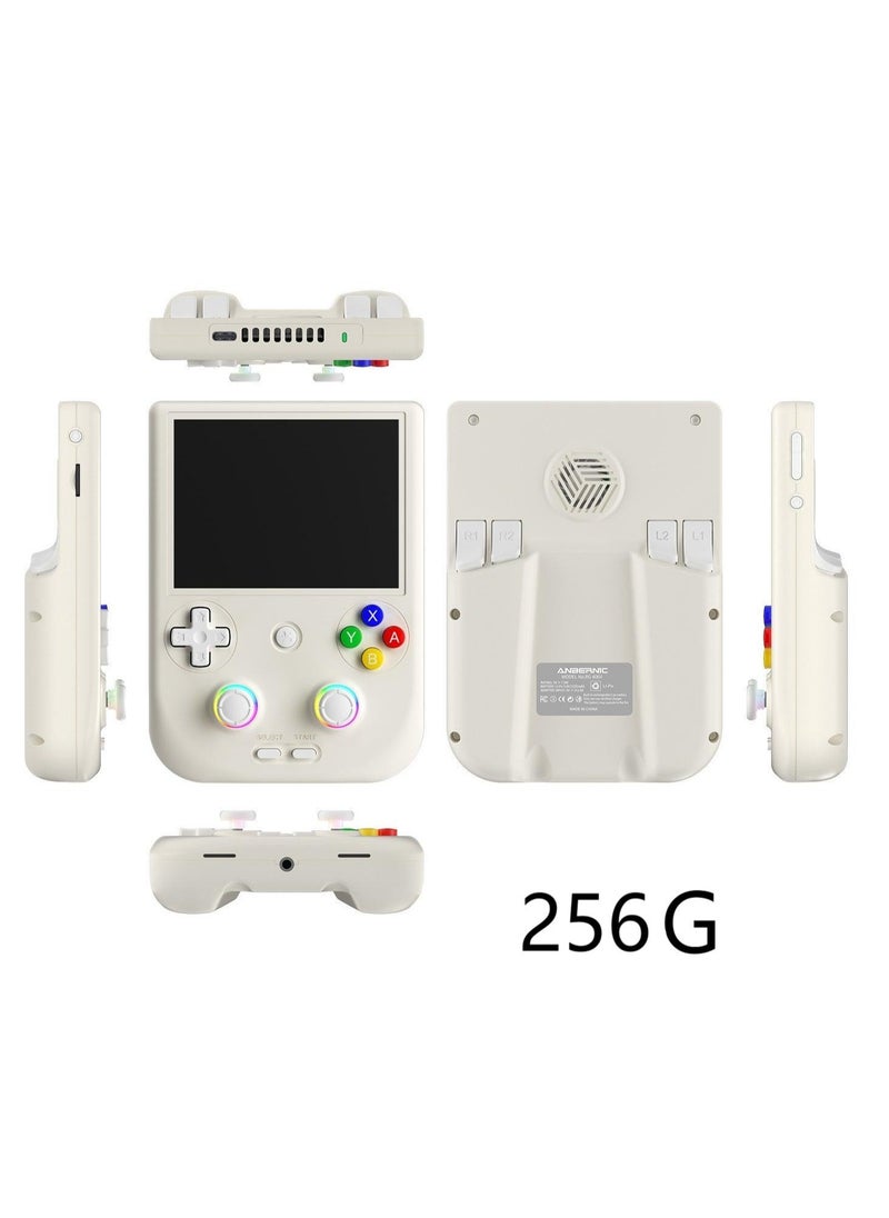 ANBERNIC  - ANBERNIC RG406V Handheld Game Console Unisoc T820 Android 13 4Inch IPS Multi Touch Screen 5500mAh 5G WIFI Bluetooth Retro Video Players(256G White) - Image 1