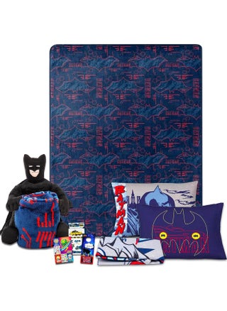Batman Bedding Set Toddler Bed - Bundle with Batman Plushie, Throw Blanket, and Pillowcase for Twin Bed Plus Stickers, Activity Book, More | Batman Bedroom Set for Boys - pzsku/Z3351C9E49B75DC8F5717Z/45/_/1741637436/073ad859-3a4b-46f5-bf4a-ebd9403a2b26