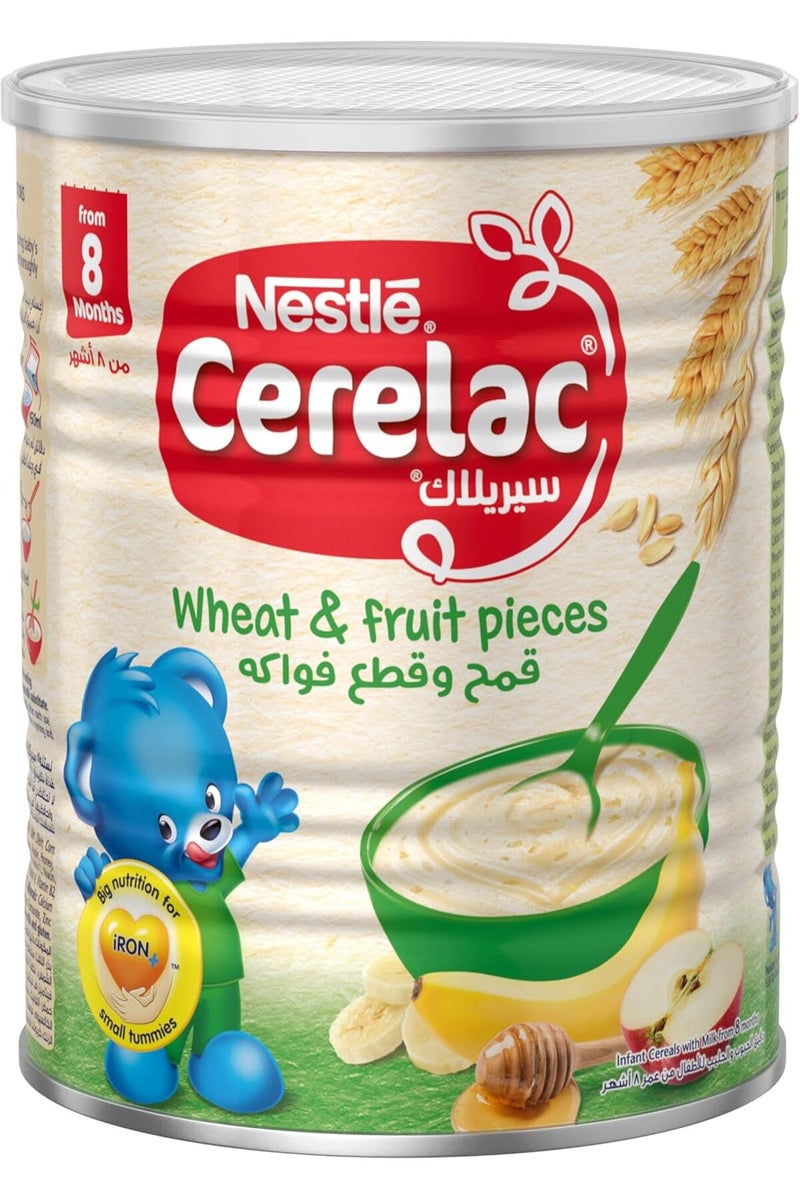 CERELAC  WHEAT & FRUITS  PIECES 400GM