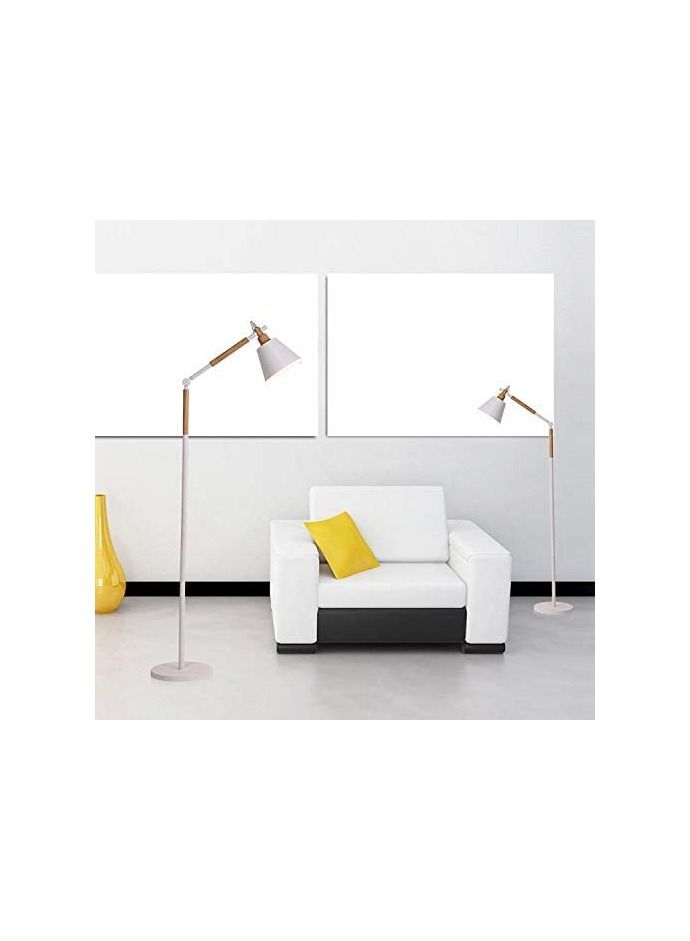 Daamudi Nordic Wooden Floor Lamp By Daamudi - White  - Image 1