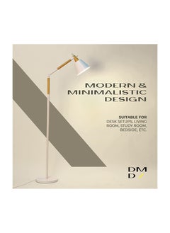 Daamudi Nordic Wooden Floor Lamp By Daamudi - White  - Image 3