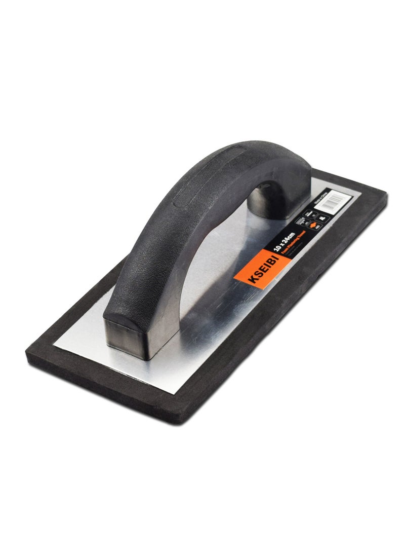 KSEIBI Eva Plastering Trowel/Black, "10x23CM, Rubber Sponge, Tile Renovation Tool for Smoothing and Packing Grout, Tile Cleaning, Tile Repair, Professional Tile Installation and DIY Home Improvement.  - Image 2