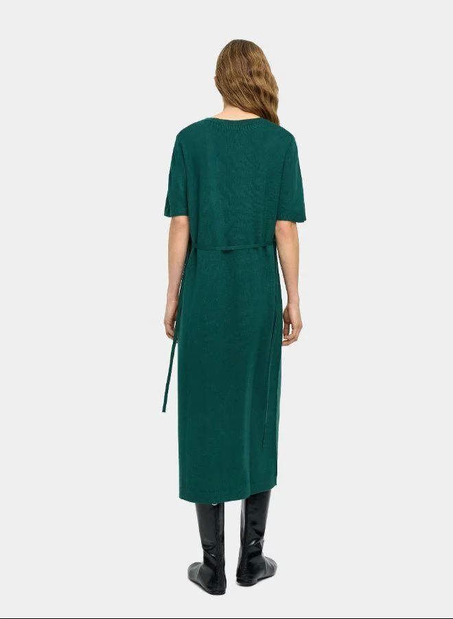 بارفوا فستان ميدي محبوك مع حزام