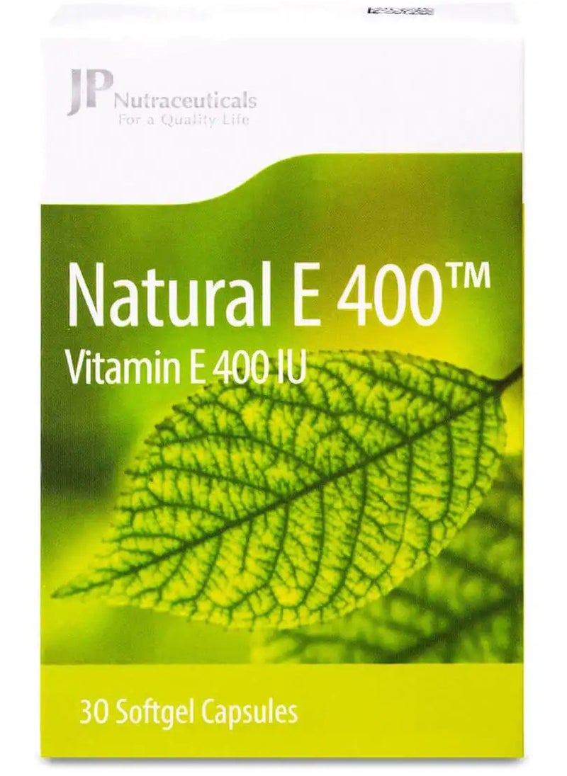 JAMJOOM PHARMA - JP Natural Vitamin E 400 IU 30 Capsules - Image 1