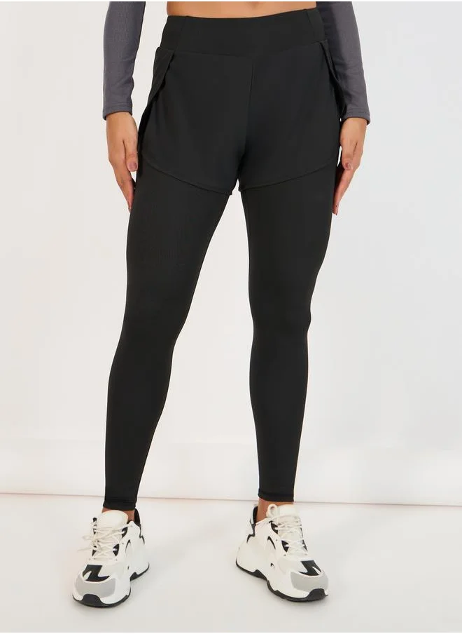 Styli 2In1 Style Plain Leggings