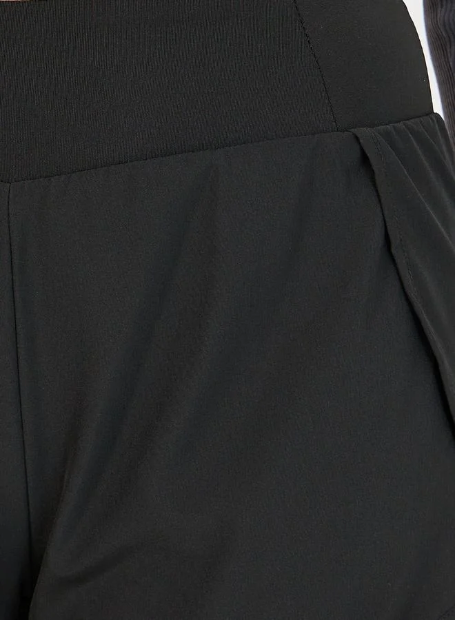 Styli Active 2In1 Style Plain Leggings