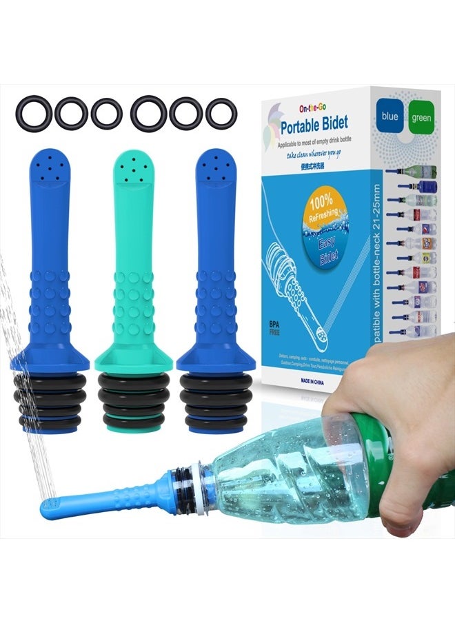 TONELIFE - 3PCS-Pack Portable Bidet Pipe for Toilet, Universal Travel Bidet Compatible with Your Plastic Bottle - Handheld Shattaf for Personal Hygiene, Cleaning, Washing, Outdoor, Camping, Driver,Postpartum - Image 1
