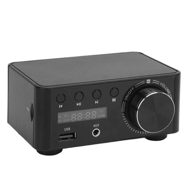 Bluetooth 5.0 Power Amplifier 80W+80W USB Memory Card Direct Playback Digital Power Amp - 4-16 Ohm Speaker Support Bluetooth Stereo Amplifier for Home Passive Speakers - Image 4