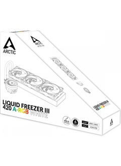 Arctic Liquid Freezer III 420 A-Rgb White Multi Compatible All-In-One CPU Water Cooler  - Image 3