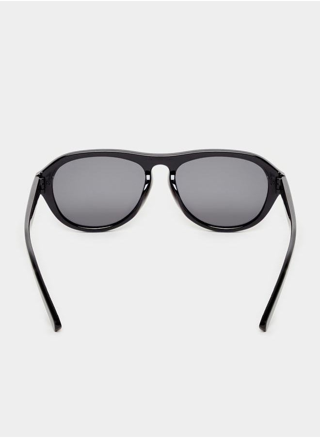 Round Sunglasses with Nose Pads