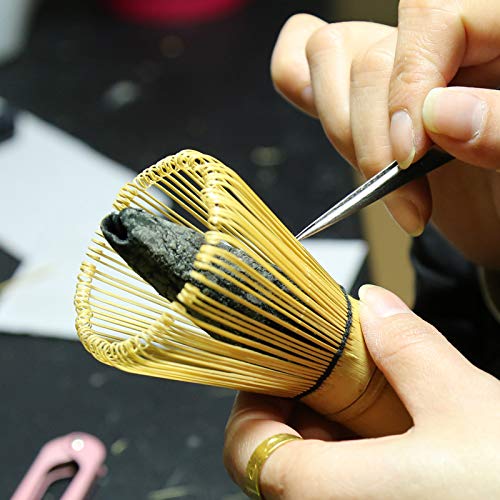 ZENRC Handcrafted Golden Bamboo Matcha Whisk, Traditional Japanese Chasen Matcha Stirrer -Bamboo Whisk Made from Durable and Sustainable Organic Bamboo - Image 4