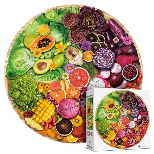 Antelope 1000 Piece Puzzle for Adults Harvest Platter Jigsaw Puzzles 1000 Pieces High Resolution Matte Finish No Dust - Image 1